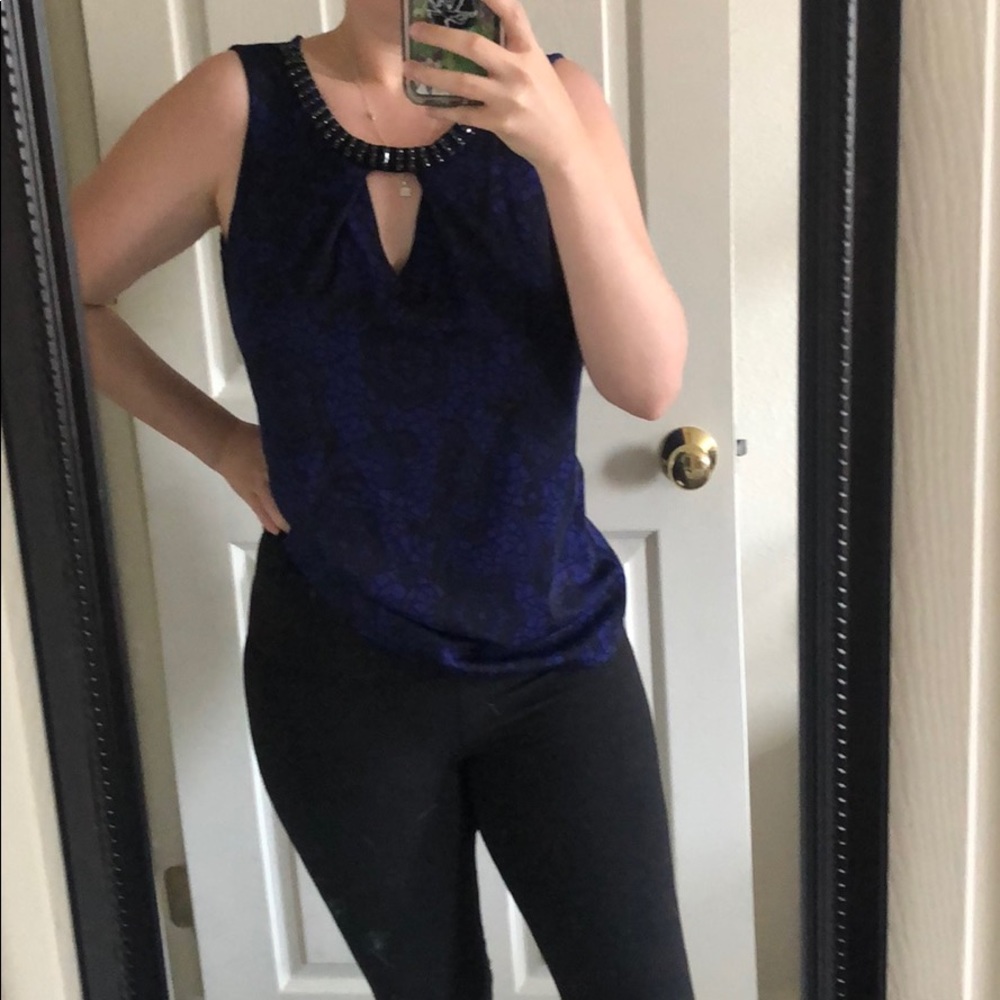 🏇 3 for $20 🏇 Blue lace business top